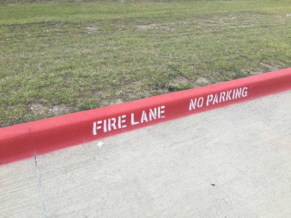 Fire Lane Curb Striping and Stencil Beaumont, TX