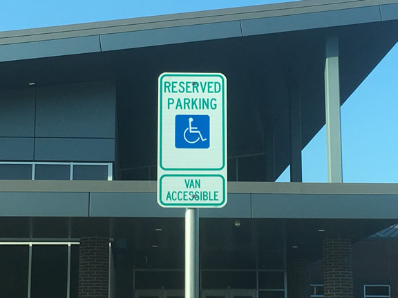 Metal Signage Installation in Parking Lot Beaumont, TX