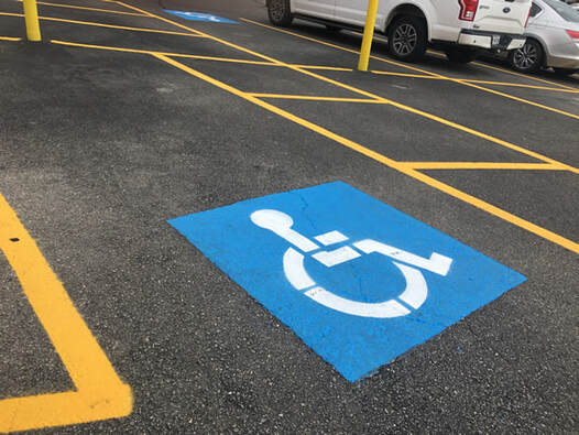 ADA Handicap Parking Lot Striping Beaumont, Texas
